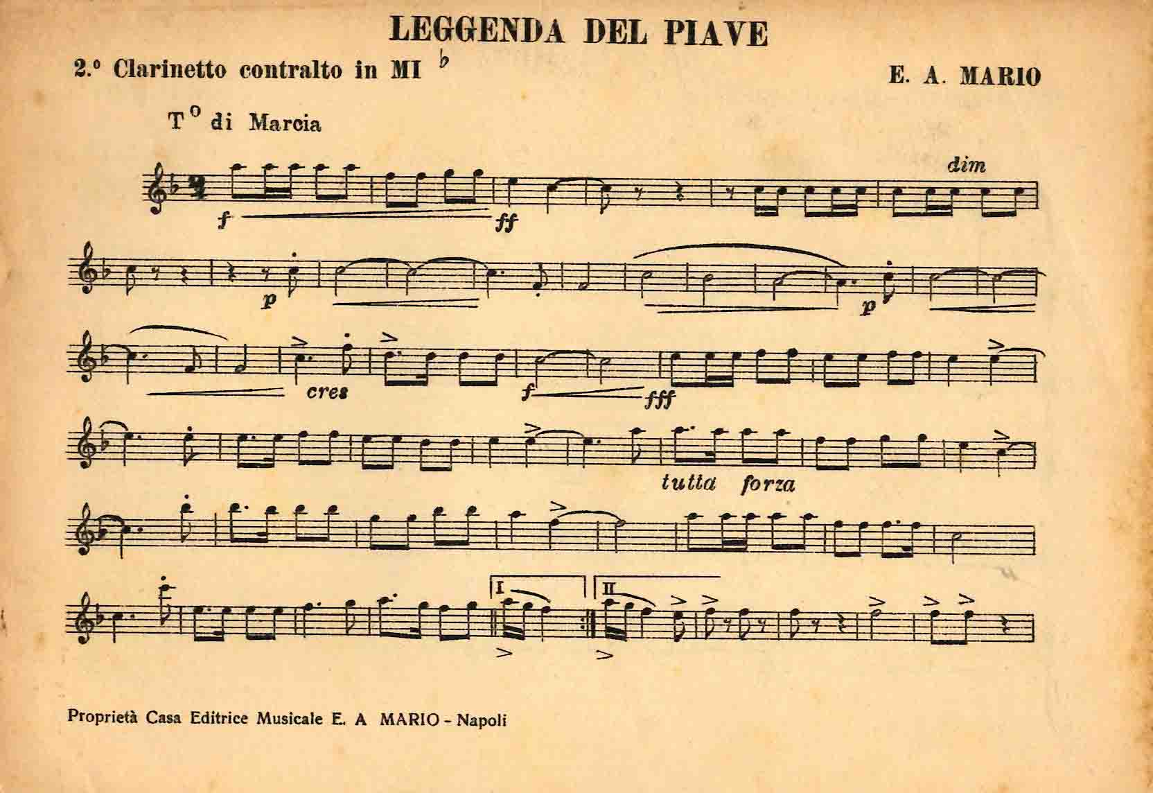 (parti per clarinetto in Mib)